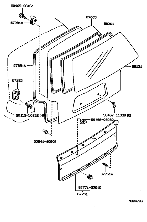 Back Door Panel & Glass