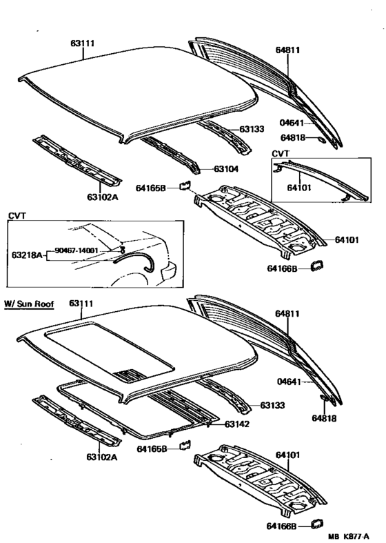 Roof Panel & Back Window Glass
