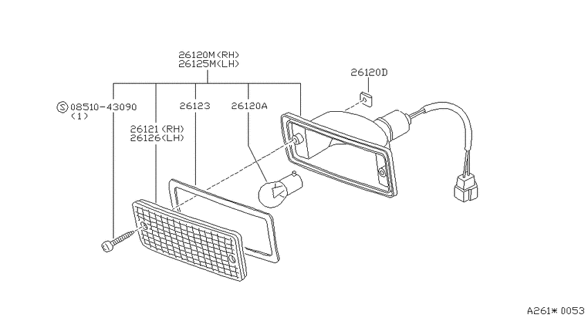 Front combination lamp