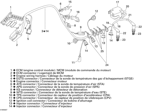 10- engine harness and electronic module