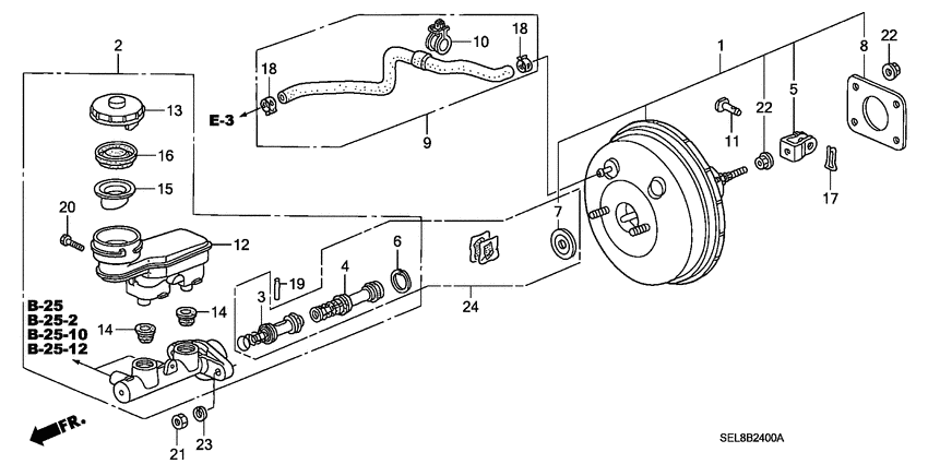 Brake master cylinder/ master power