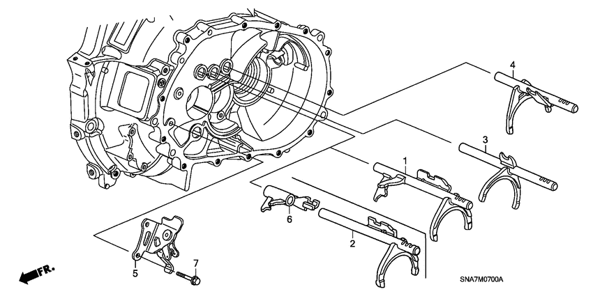 Shift fork/shift holder