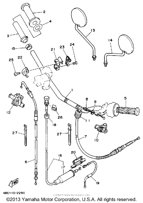 Handlebar cable