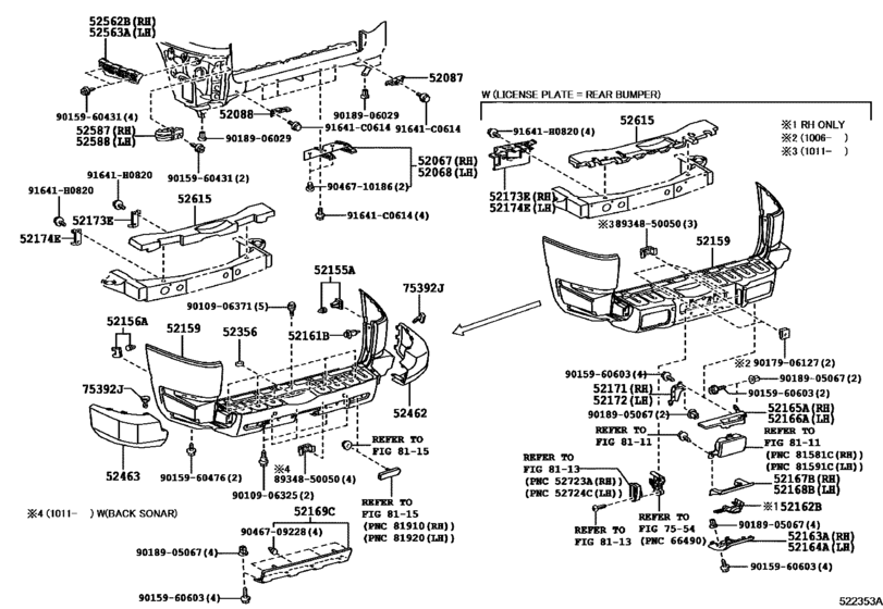 Rear Bumper & Bumper Stay