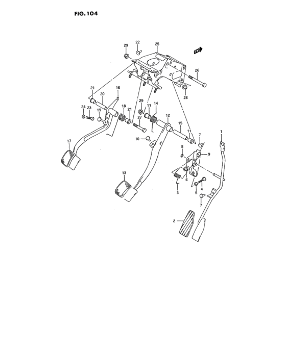 Pedal and pedal bracket