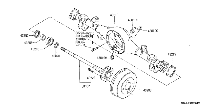 Rear axle