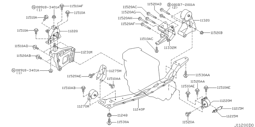Engine & transmission   mounting