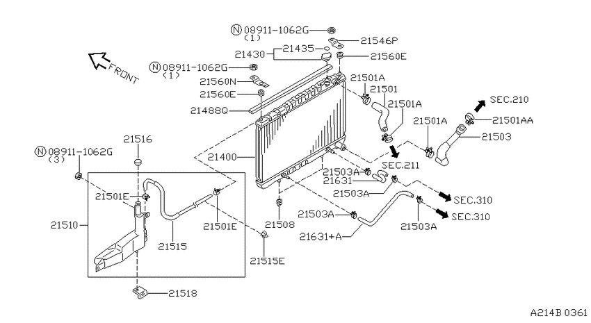 Radiator, shroud & fitting