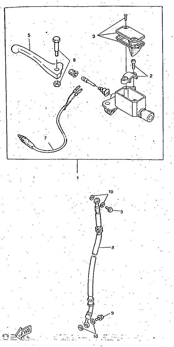 Front master cylinder