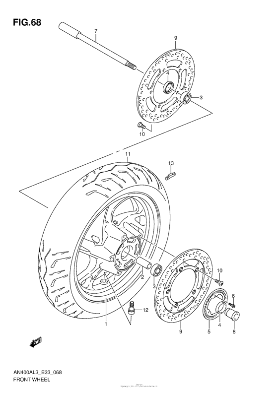 Front Wheel (An400Zal3 E28)