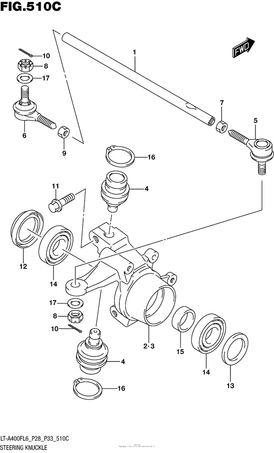 Steering Knuckle (Lt-A400Fzl6 P33)