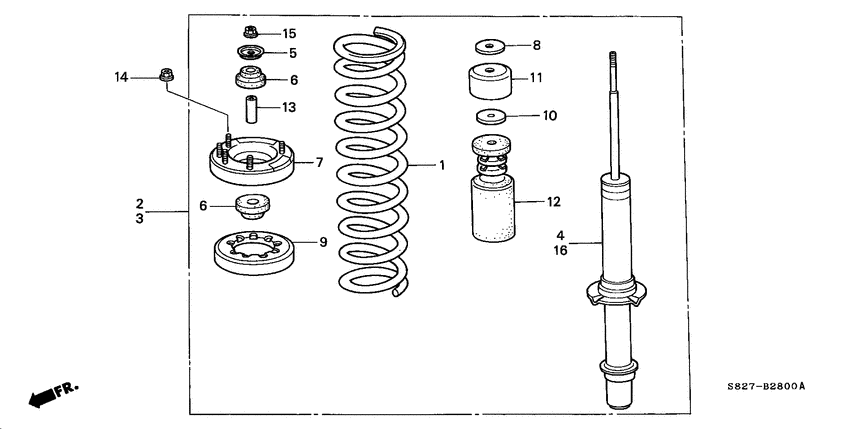 Front shock absorber