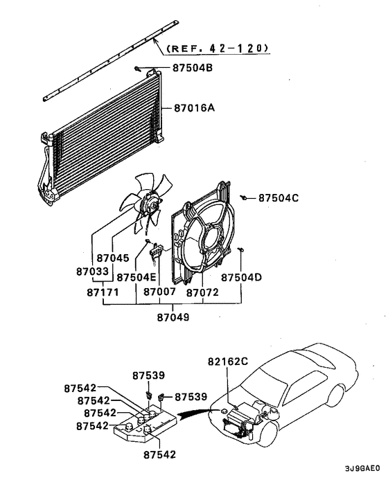 A/c condenser, piping