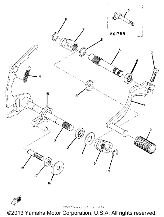 Shift shaft