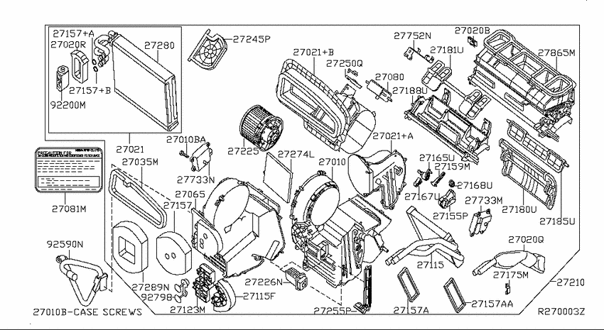 Heater & blower unit