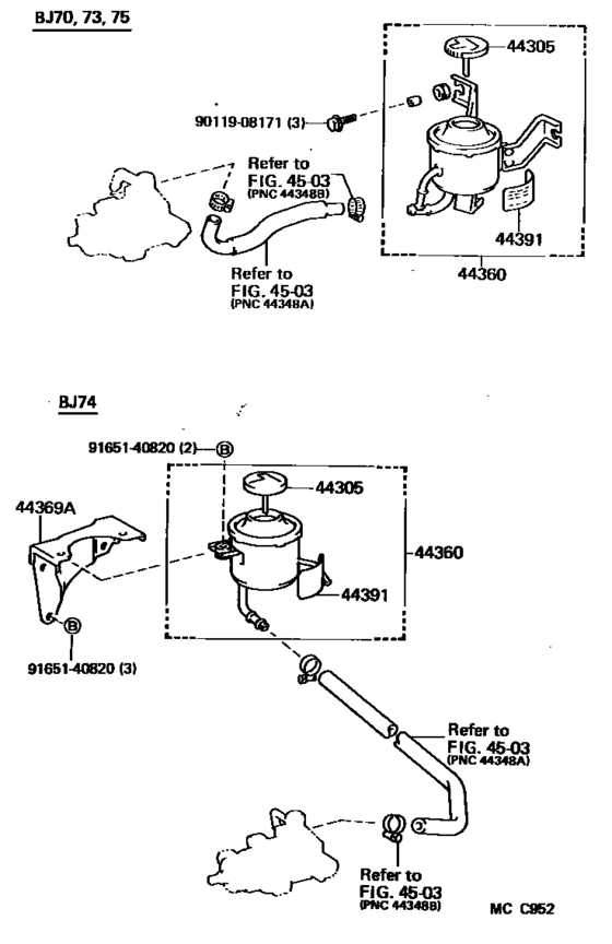 Vane Pump & Reservoir (Power Steering)