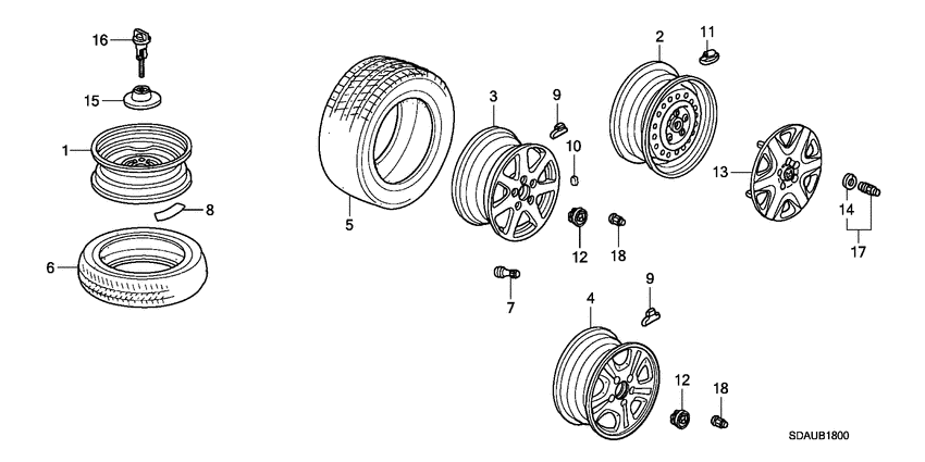 Tire/wheel disks
