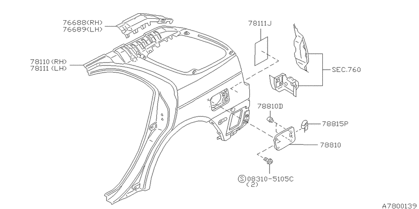 Rear fender & fitting