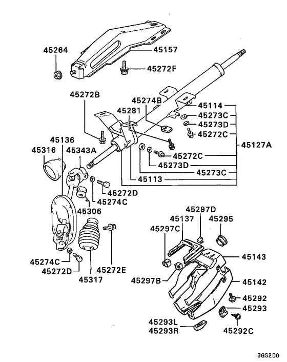 Steering column & cover