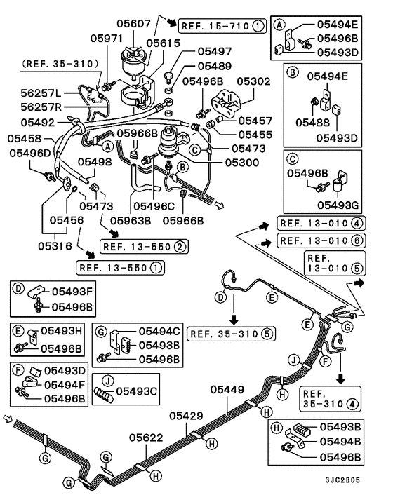 Fuel line & vapor gas control
