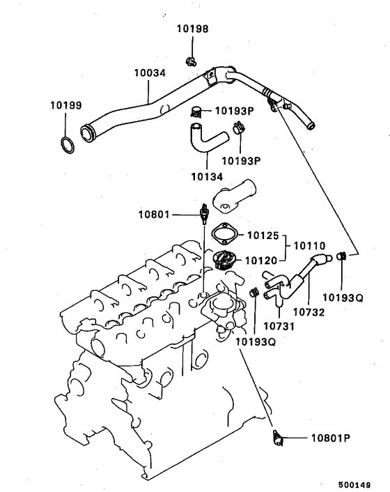 Water pipe & thermostat