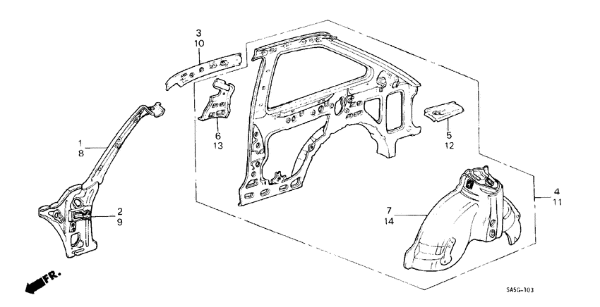 Body structure components