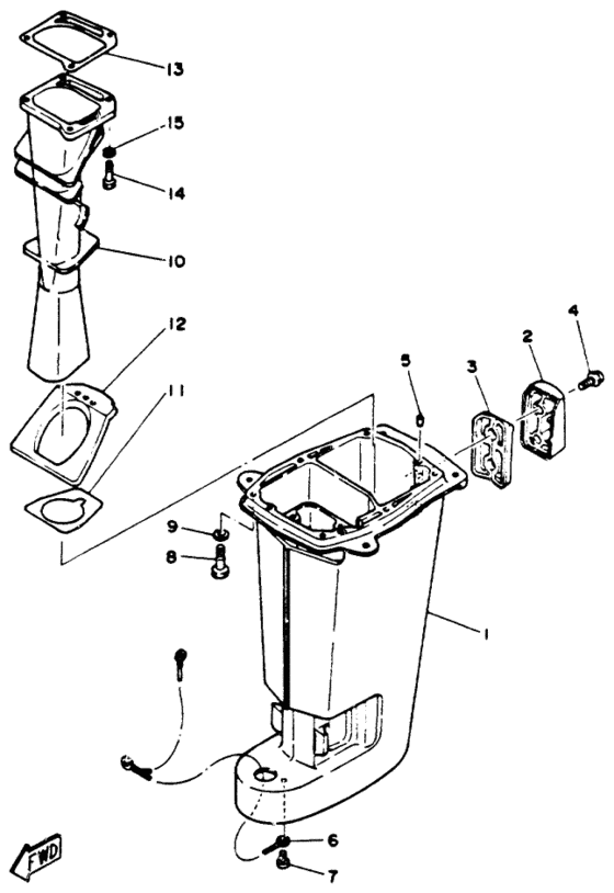 Upper casing