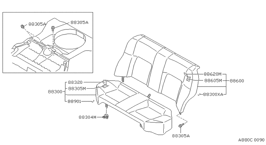 Rear seat