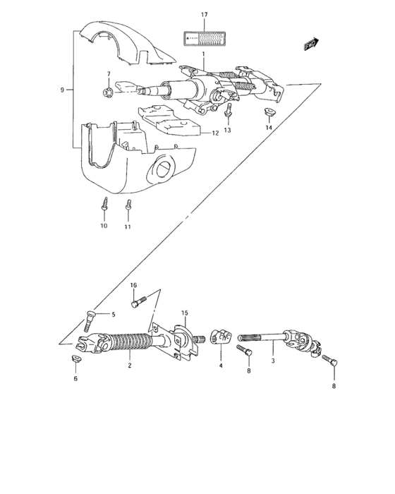 Steering column