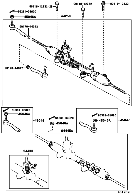 Front Steering Gear & Link