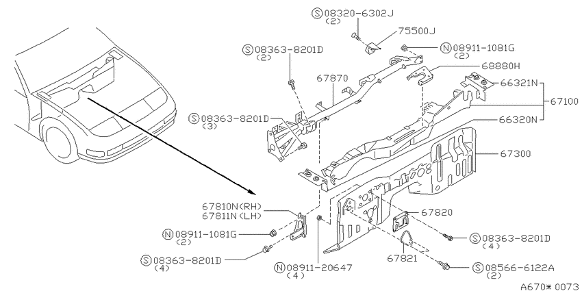 Dash panel & fitting