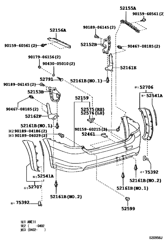 Rear Bumper & Bumper Stay