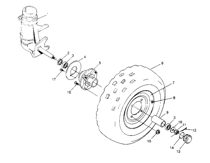 Front wheel assembly