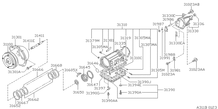 Torque converter,housing & case