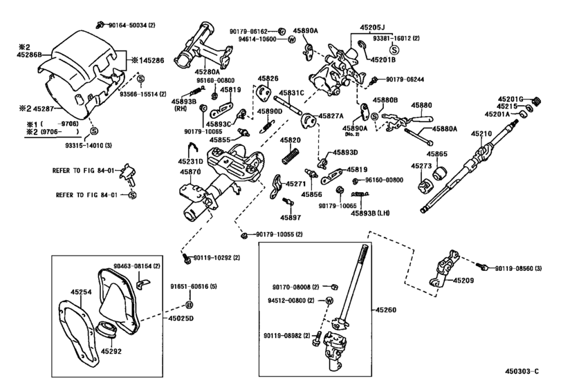 Steering Column & Shaft for 1995 - 2004 Toyota TACOMA VZN150 | U.S.A ...