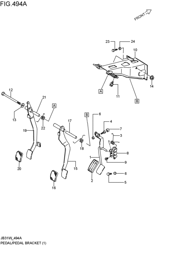pedal / pedal bracket