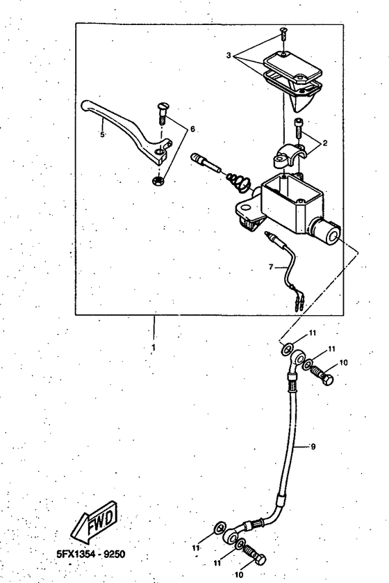 Front master cylinder
