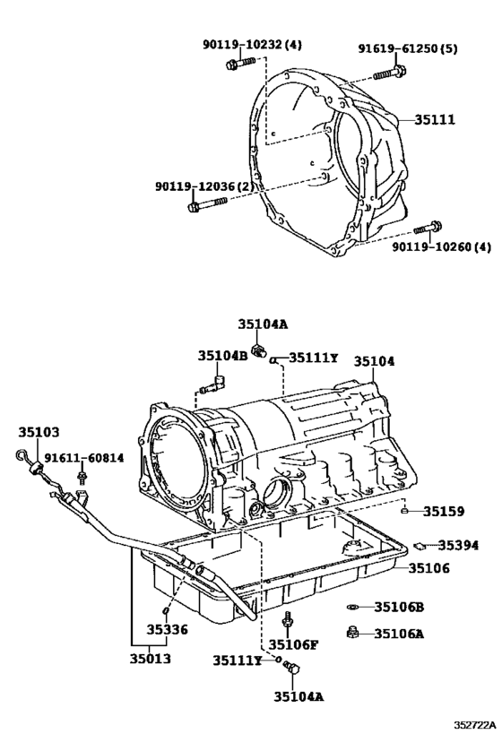 Transmission Case & Oil Pan (Atm)