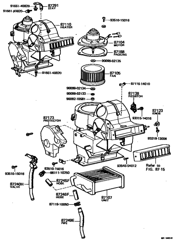 Heating & Air Conditioning - Heater Unit & Blower