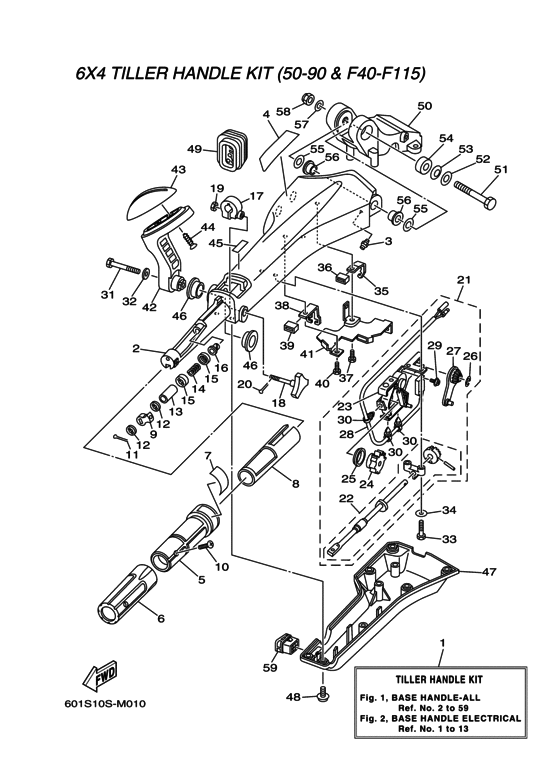 Tiller Handle Base Assembly
