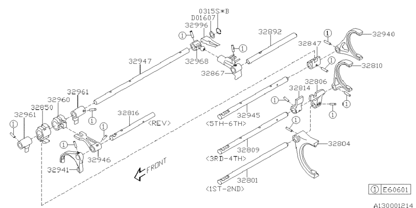 Mt, shifter fork & shifter rail