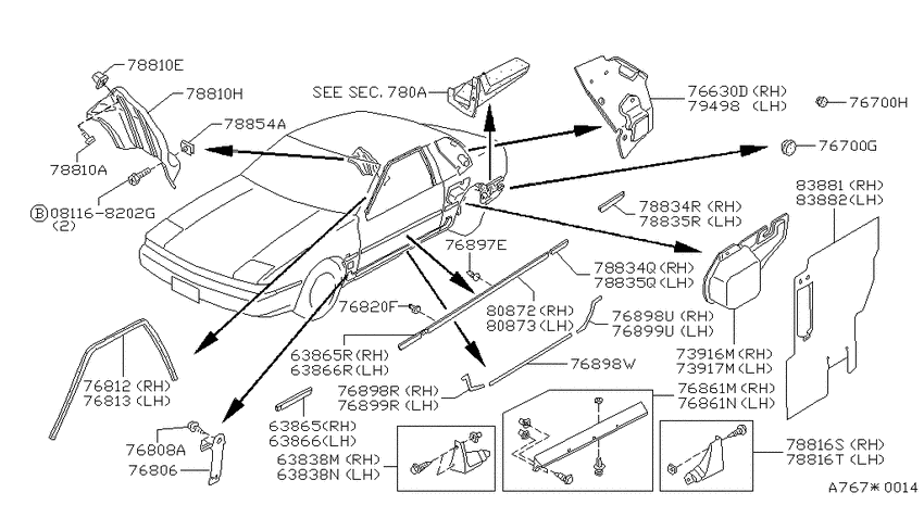 Body side fitting