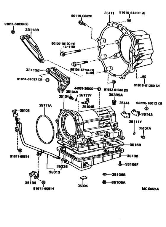 Transmission Case & Oil Pan (Atm)