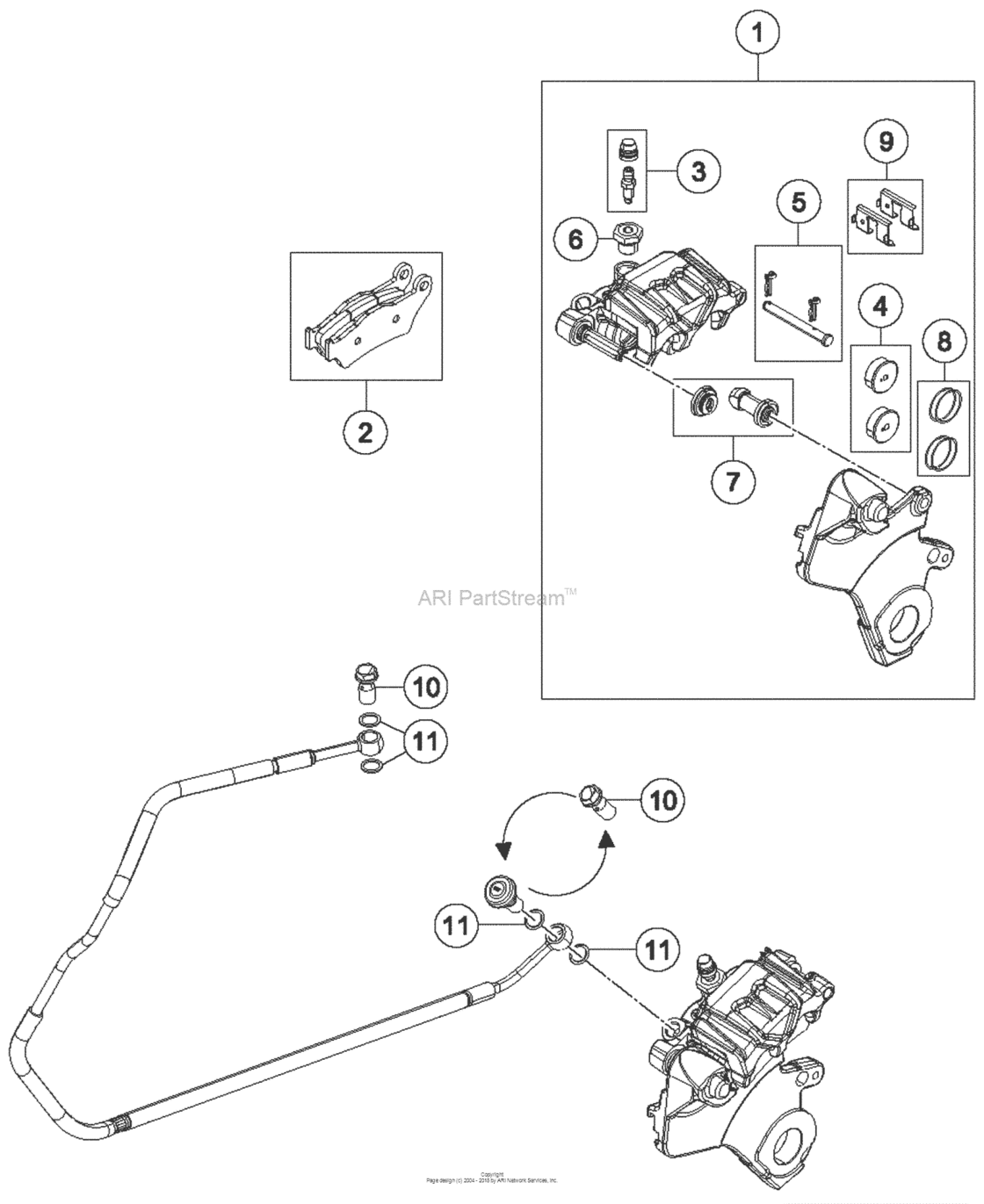 Brake Caliper Rear для KTM 1290, год: 2017. OEM запчасти - Мегазип ...