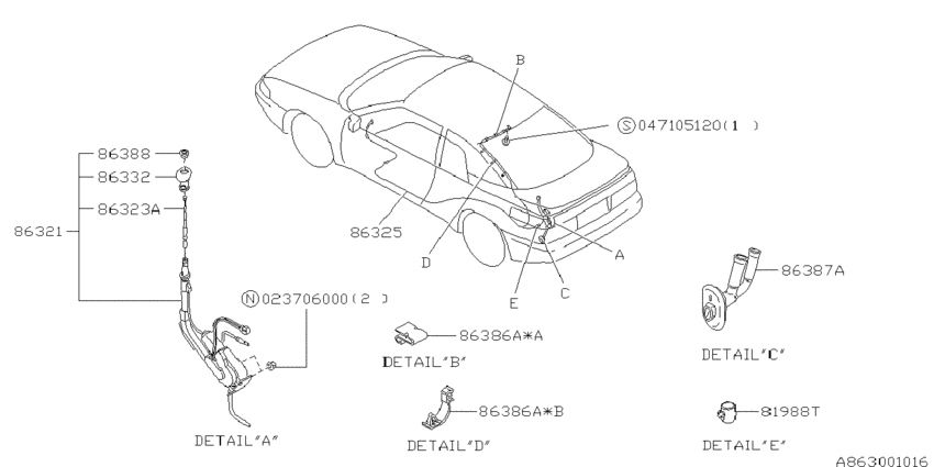 Audio parts (antenna)