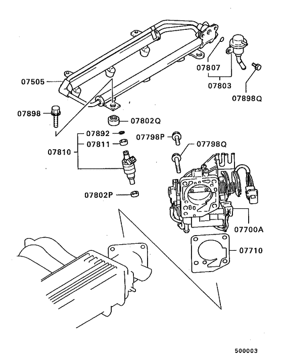 Injector & throttle body