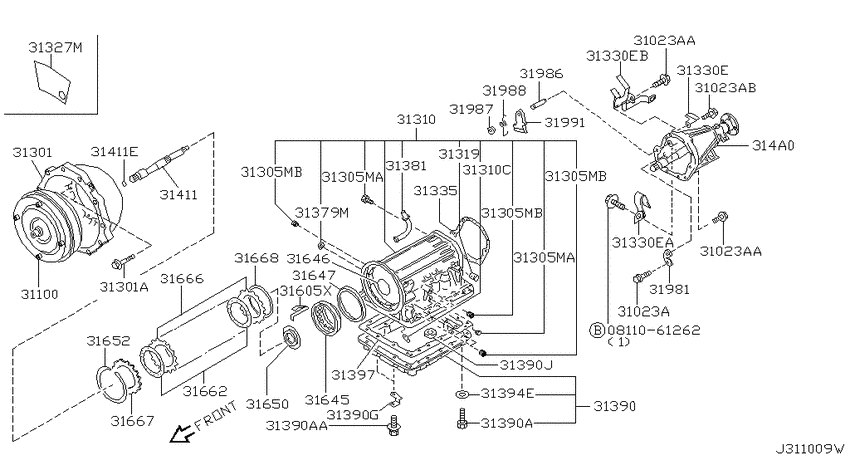 Torque converter,housing & case