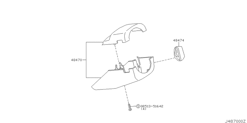 Steering column shell cover