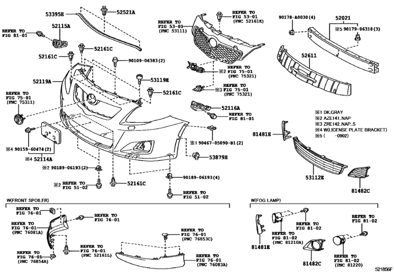 Front Bumper & Bumper Stay for 2008 - 2013 Toyota COROLLA ZRE142 | U.S ...