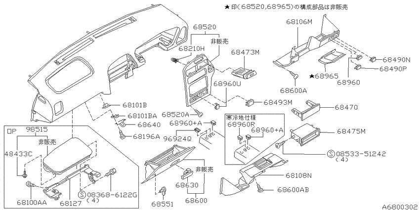 Instrument panel, pad & cluster lid